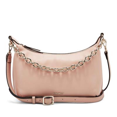 Women's Nine West Ronnie Top Zip Shoulder Bag Shoulder Bags Pink | CRYB10964