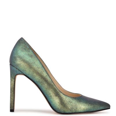 Women's Nine West Tatiana Pointy Toe Pumps Green | AULV08237