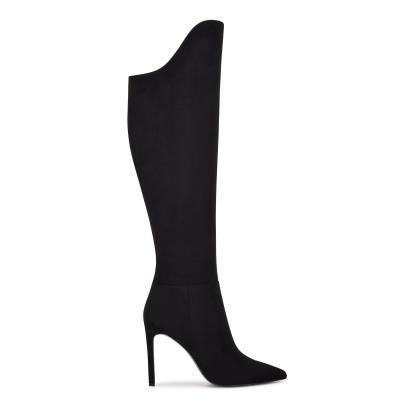 Women's Nine West Teleena Heeled Boots Black | IKHT28140