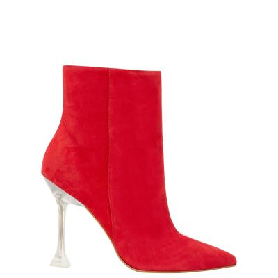 Women's Nine West Tonight Dress Booties Red | IBKH50163