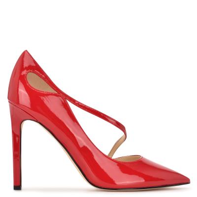 Women's Nine West Twirl Pointy Toe Pumps Red | ZREN15042