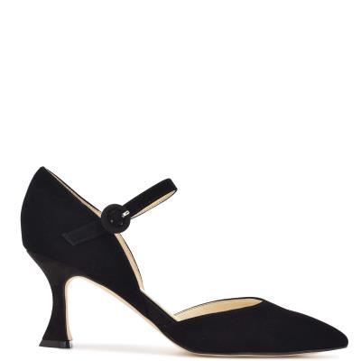 Women's Nine West Wanah Pointy Toe Pumps Black | QTVN60543